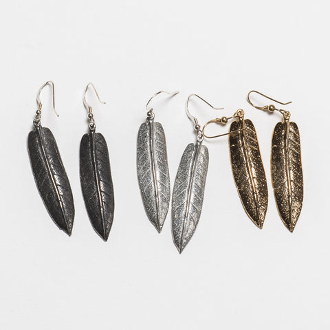 Sage Earrings - Bright Silver