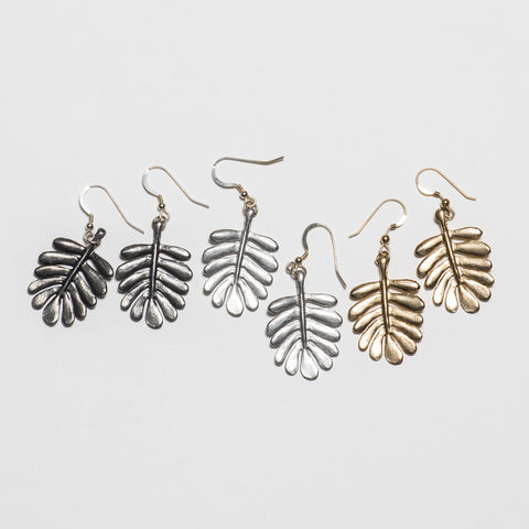 Yarrow Earrings - Bright Silver