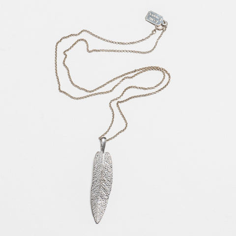 Sage Necklace - Bright Silver